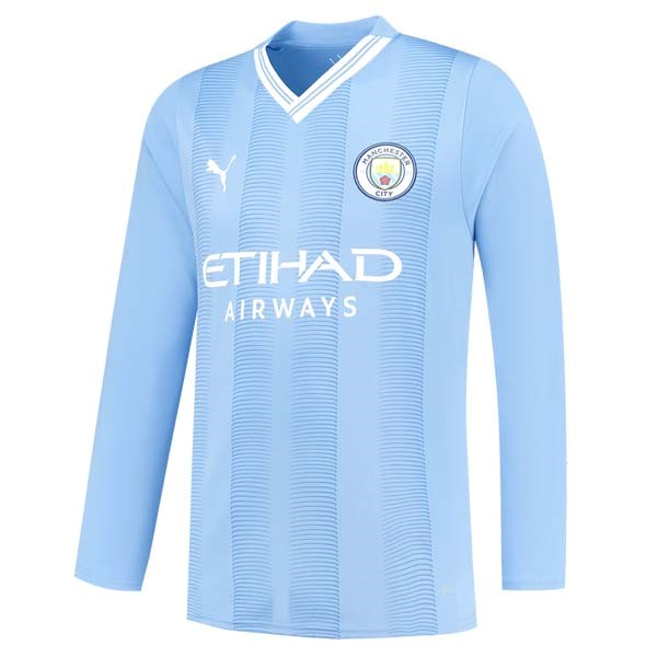 Tailandia Camiseta Manchester City 1ª ML 2023-2024